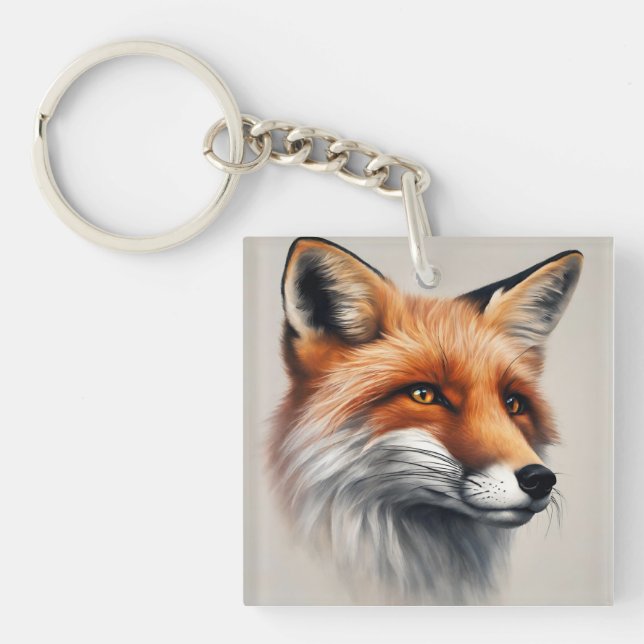 Majestic Fox  Key Ring (Front)
