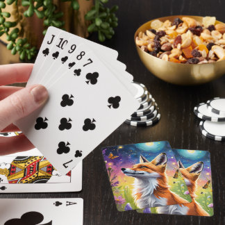 Majestic Fox Playing Cards