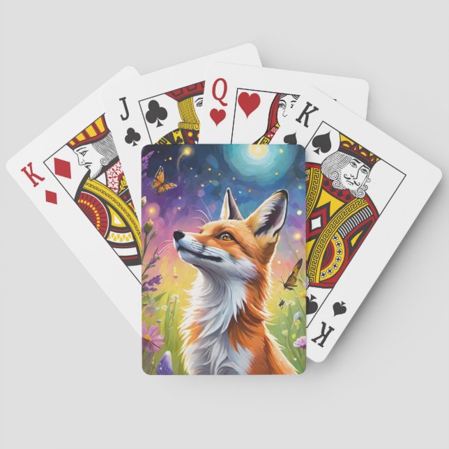 Majestic Fox Playing Cards (Back)