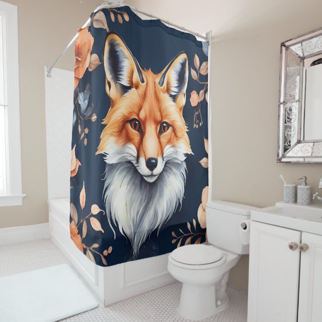 Majestic Fox Shower Curtain (In Situ)