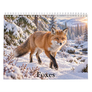 Majestic Foxes Scenic Wildlife Calendar