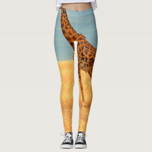 Majestic Giraffe: Masai Mara Dry Season Leggings
