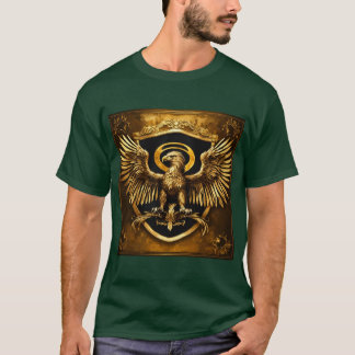 Majestic Golden Eagle Crest Art Print T-Shirt