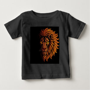 Majestic Golden Lion Face Kids Tshart  Baby T-Shirt