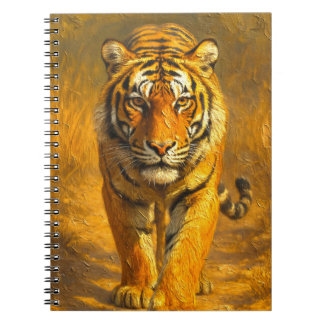 Majestic Golden Tiger Notebook - Wildlife Art Jour