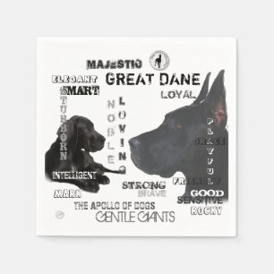 Majestic Great Danes Napkin