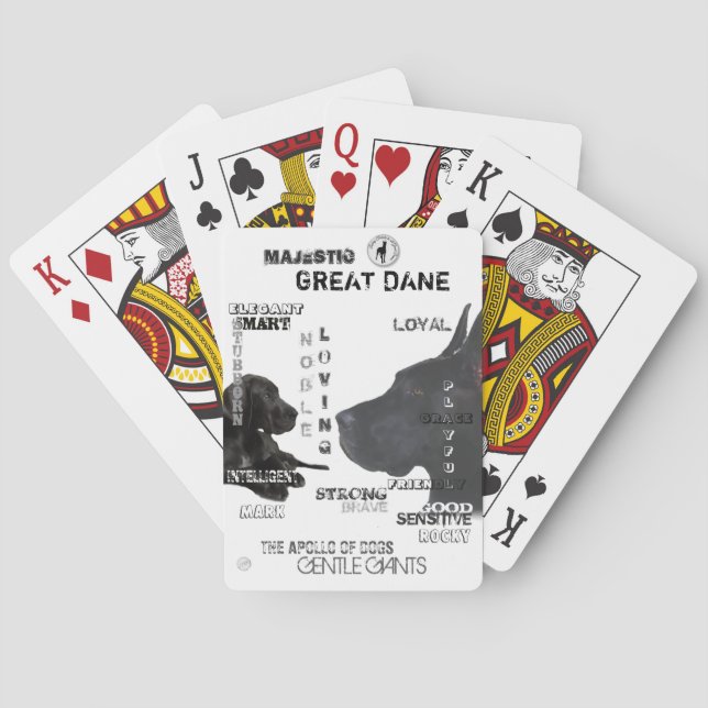 Majestic Great Danes Playing Cards (Back)