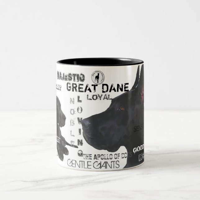 Majestic Great Danes Two-Tone Coffee Mug (Center)