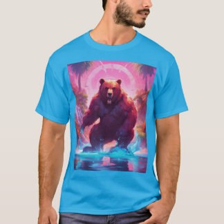 Majestic Grizzly Bear in the Forest T-Shirt" T-Shirt