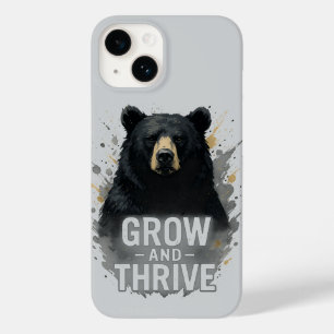 Majestic Growth Black Bear Art Case-Mate iPhone 14 Case