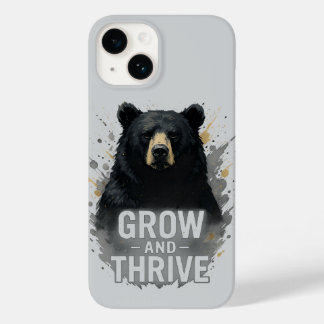 Majestic Growth Black Bear Art Case-Mate iPhone 14 Case
