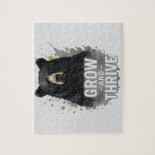 Majestic Growth Black Bear Art   Jigsaw Puzzle