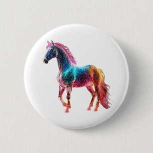 Majestic Horse 6 Cm Round Badge