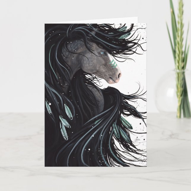 Majestic Horse Art by Bihrle Card (Front)