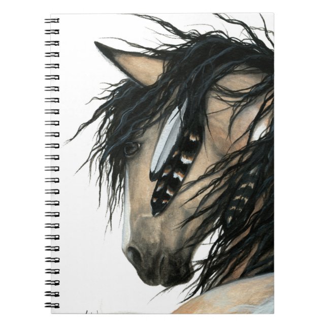 Majestic Horse by Bihrle 6.5 x 8.75" Notebook (Front)