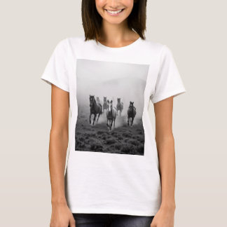 Majestic Horse Charcoal Drawing – Grace and Streng T-Shirt