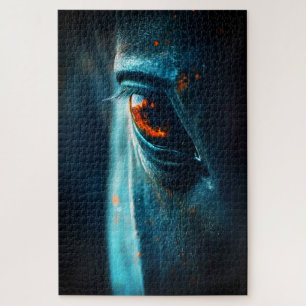 Majestic Horse Eye – Dramatic Close-Up Reflection Jigsaw Puzzle