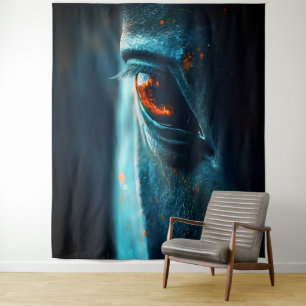 Majestic Horse Eye – Dramatic Close-Up Reflection Tapestry