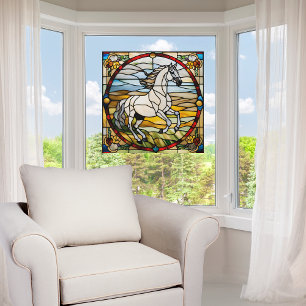 Majestic Horse Faux Stained Glass