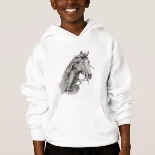 Majestic Horse Graphic Kids Hoodie - Artistic