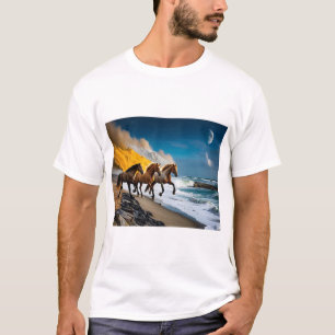 "Majestic Horse Men’s T-Shirt – Equestrian Style a