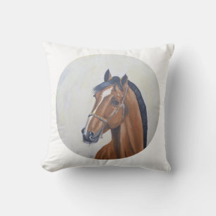 Majestic Horse Portrait T-Shirt Cushion
