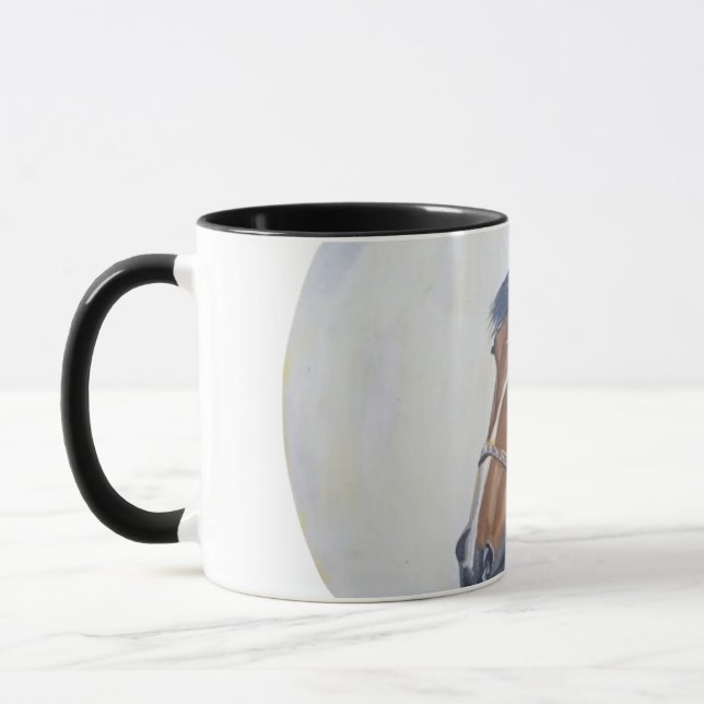 Majestic Horse Portrait T-Shirt Mug (Left)