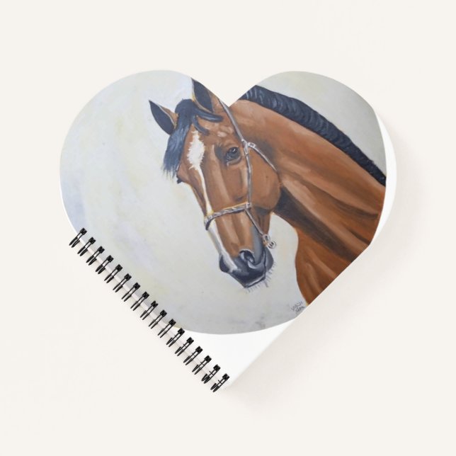 Majestic Horse Portrait T-Shirt Notebook (Front)