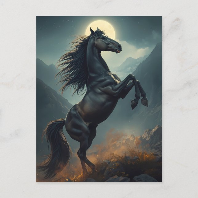 majestic horse postcard (Front)