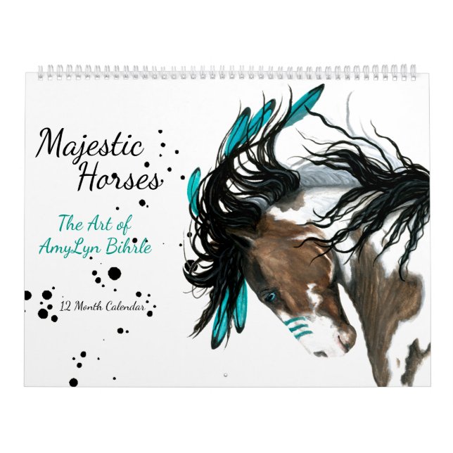 Majestic Horses The Art of AmyLyn Bihrle Calendar (Cover)