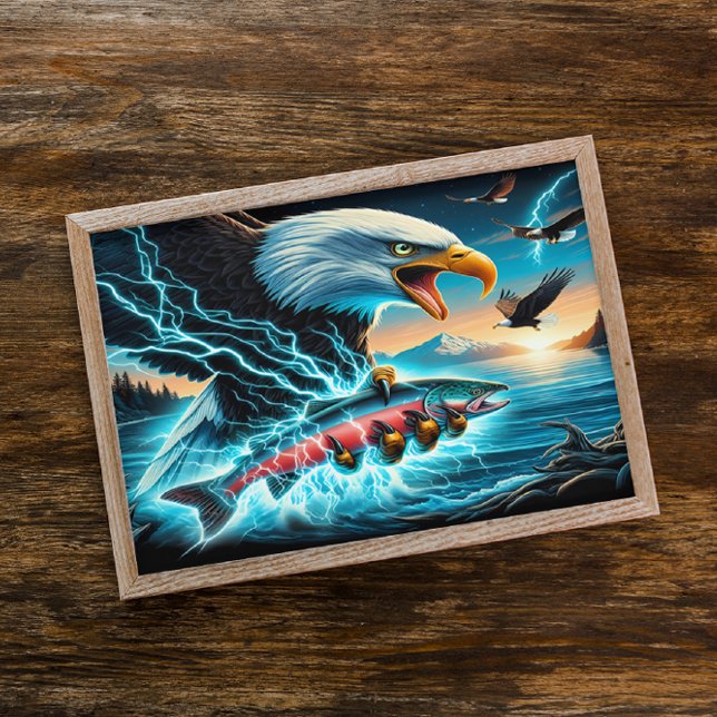 Majestic Hunter: Eagle and Fish Poster (Creator Uploaded)