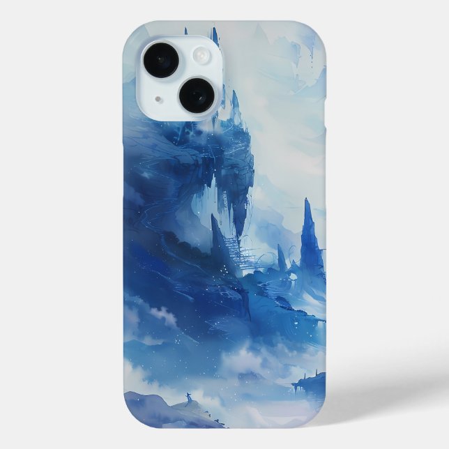 Majestic Icebound Peaks Phone Case (Back)