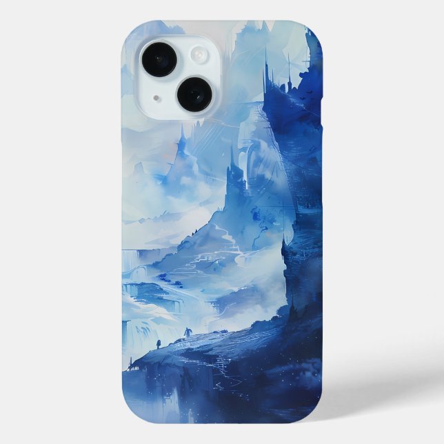 Majestic Icebound Peaks Phone Case (Back)