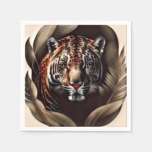 Majestic Jaguar - King Of The Jungle Napkin