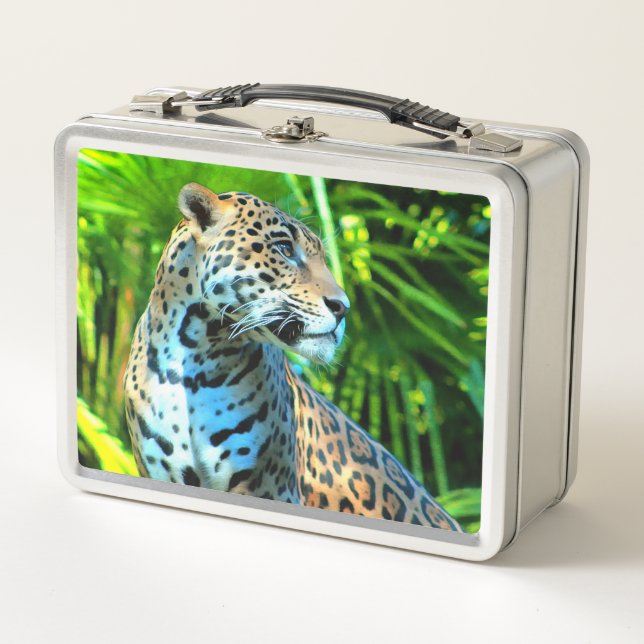 Majestic Jaguar Lunch Box - Wildlife Series (Front)