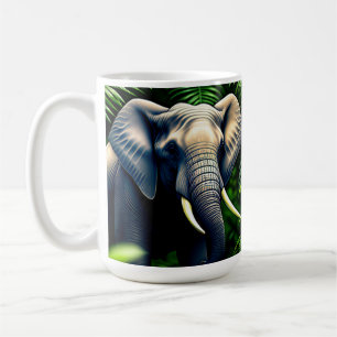 Majestic Jungle Elephant - Wild And Free Coffee Mug