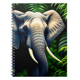 Majestic Jungle Elephant - Wild And Free Notebook