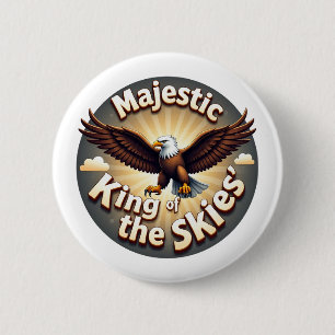 Majestic King of the Skies 6 Cm Round Badge