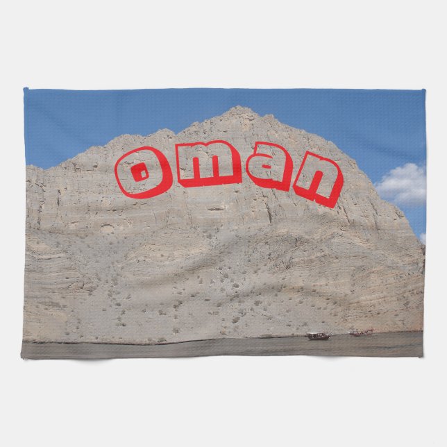Majestic landscapes of Oman  Tea Towel (Horizontal)