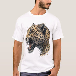 Majestic Leopard Portrait Men's Graphic T-Shirt