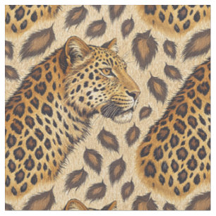 Majestic Leopard Print - Exotic Animal Pattern Fabric
