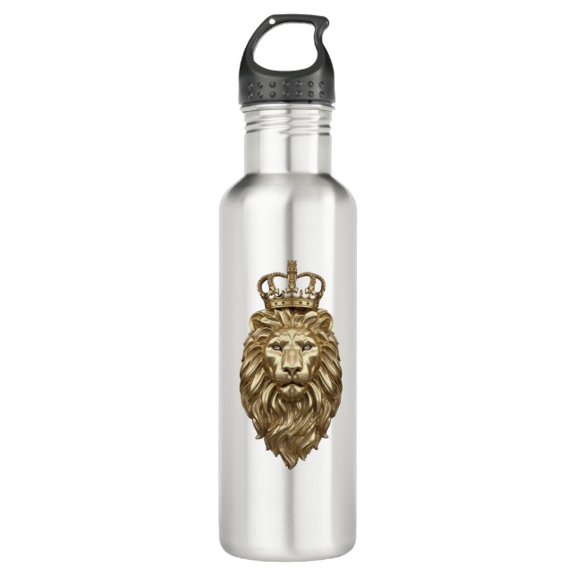 Majestic lion 710 ml water bottle (Front)