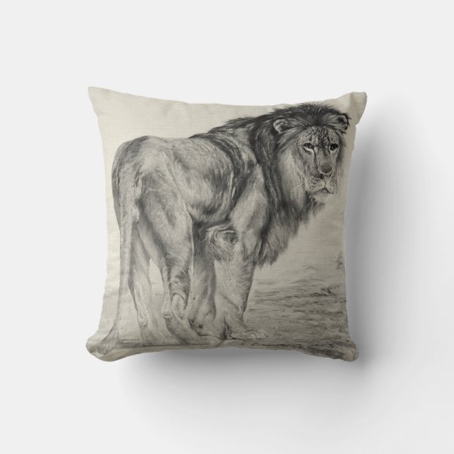 Majestic Lion Cushion (Front)