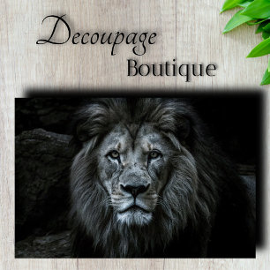Majestic Lion Decoupage Tissue Paper
