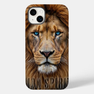 Majestic Lion Face with Blue Eyes Wildlife Anima Case-Mate iPhone 14 Plus Case