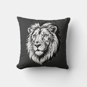 Majestic Lion Head Cushion