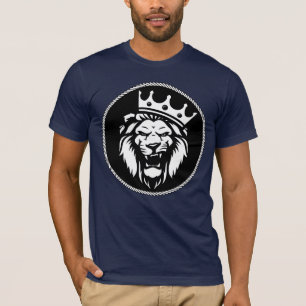 Majestic Lion King Crown T-Shirt – Bold Royal