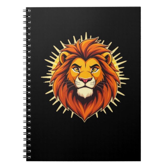 Majestic Lion – King of Power and Authority Notebook (Front)