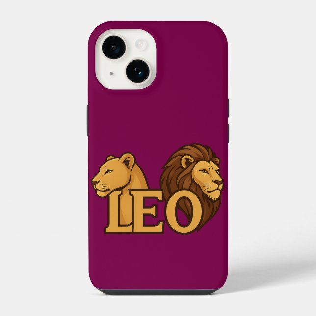 Majestic Lion & Lioness Fusion – Bold Wildlife  iPhone Case (Back)