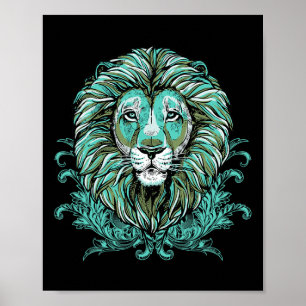 Majestic Lion Mane Detailed Art - Lions Are The Be Poster